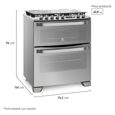 Imagen 2 del producto Cocina a Gas 5 Quemadores 76DXA