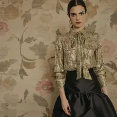 CHERUBINA - Blusa Estampada Manga Larga Mujer