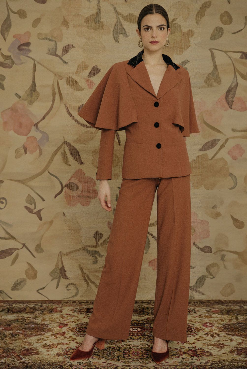 CHERUBINA - Chaqueta Botones de Terciopelo Mujer Cherubina
