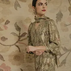 CHERUBINA - Vestido Largo Estampado Mujer