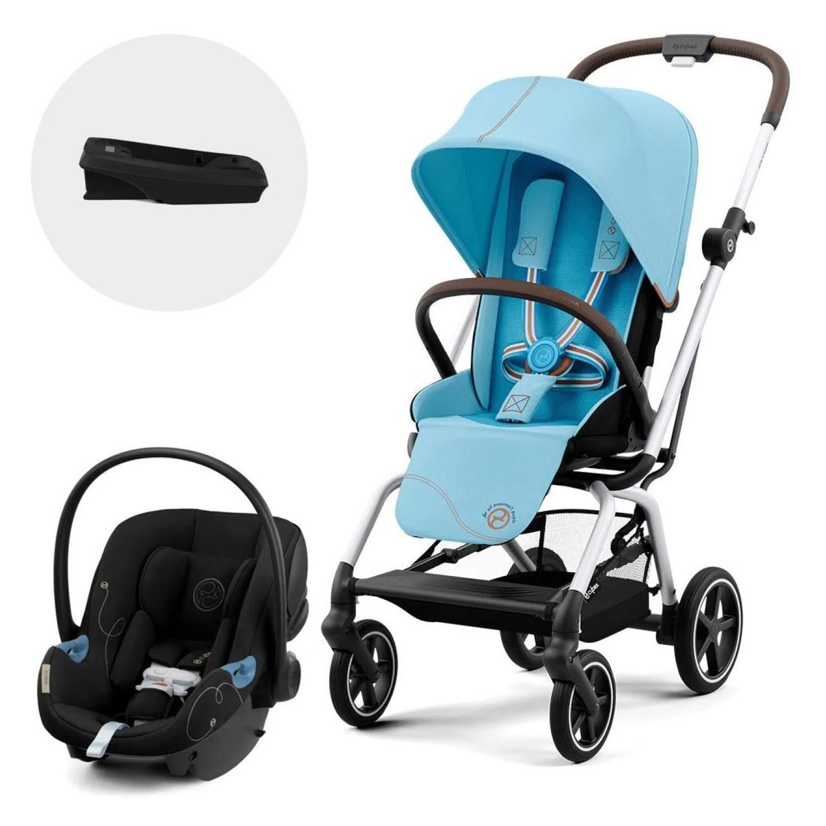 CYBEX - Coche travel system TS Eezy S Twist+ SLV BT+Aton G Cybex