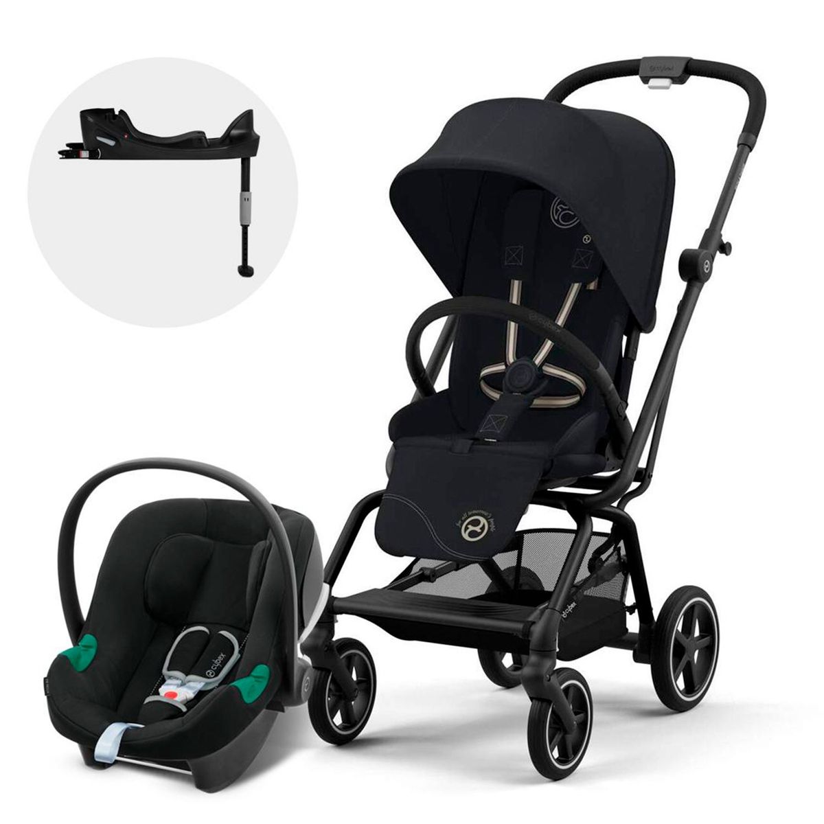 CYBEX - Coche travel system TS Eezy S Twist+ BLK MGB+AT B2 Cybex