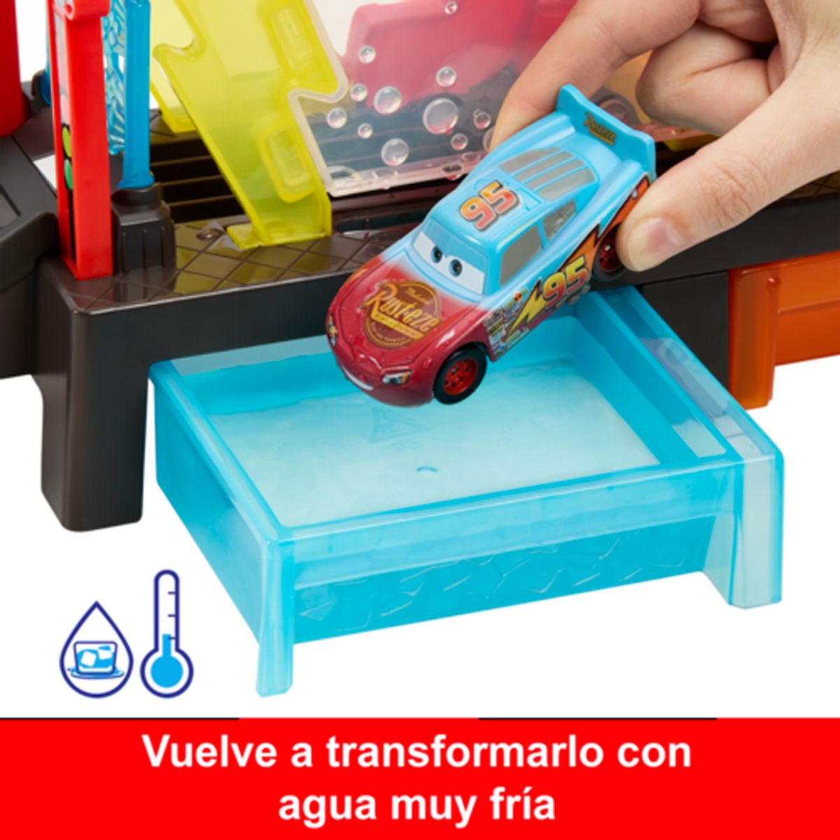 CARS - Auto Color Changers Pista Autolavado Rayo Mcqueen Cars
