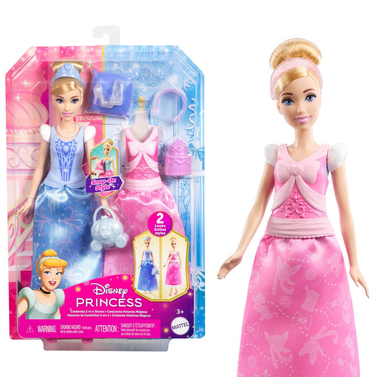 PRINCESAS - Disney Set de Juego Cenicienta Cambio de Vestido Princesas