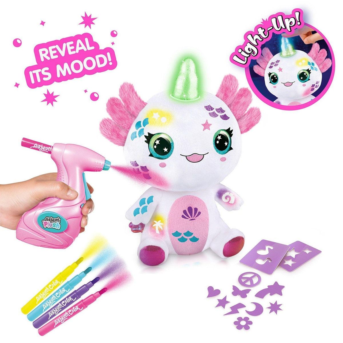 CANAL TOYS - Ajolote de Peluche Que Se Ilumina - Decorable con Aerógrafo Canal Toys