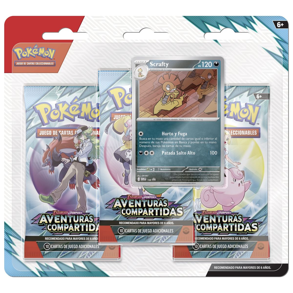 POKEMON - Tcg Cartas Pokemon Journey Together 3Pk Blister Español