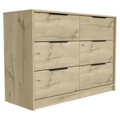 TUHOME - Cómoda 4 Cajones 2 Puertas Kaia Duna