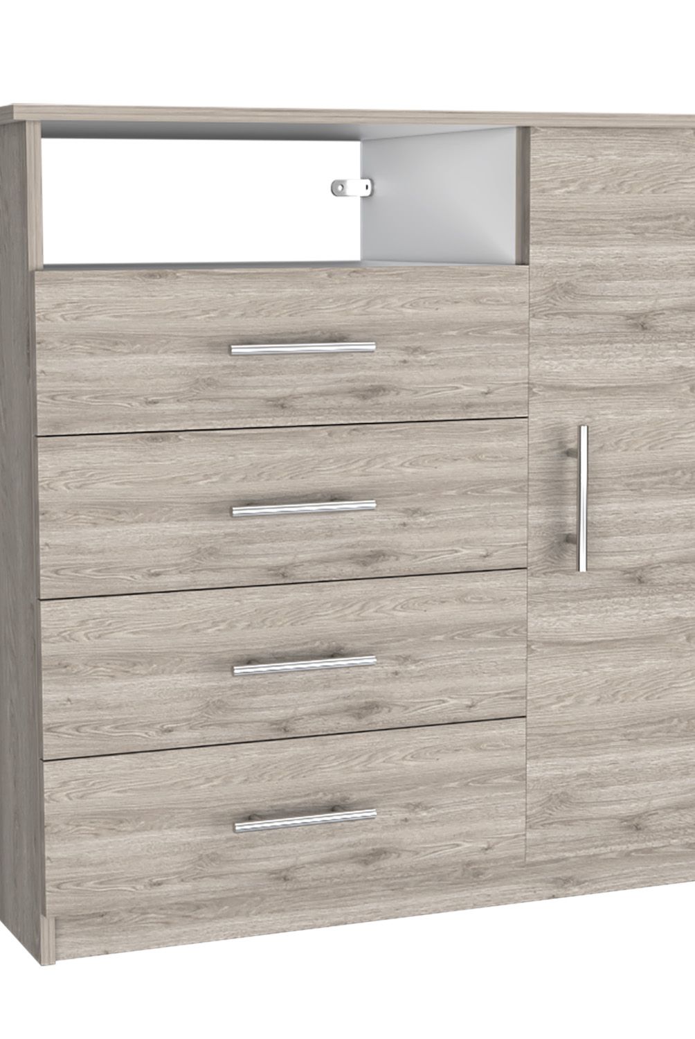 TUHOME - Cómoda Perú 4 Cajones 1 Puerta Bardolino Tuhome