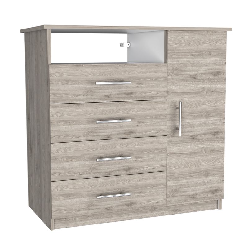 TUHOME - Cómoda Perú 4 Cajones 1 Puerta Bardolino Tuhome