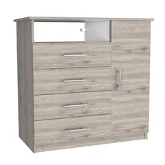 TUHOME - Cómoda Perú 4 Cajones 1 Puerta Bardolino