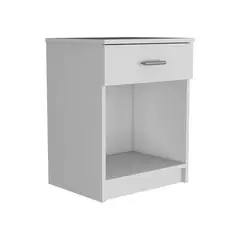 TUHOME - Velador Eco 1 Cajón Blanco