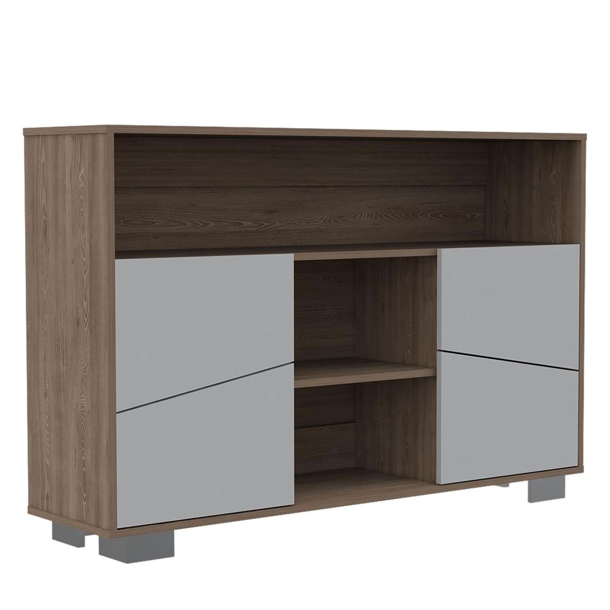 TUHOME - Arrimo Fraktal 4 Puertas Miel Y Blanco Tuhome