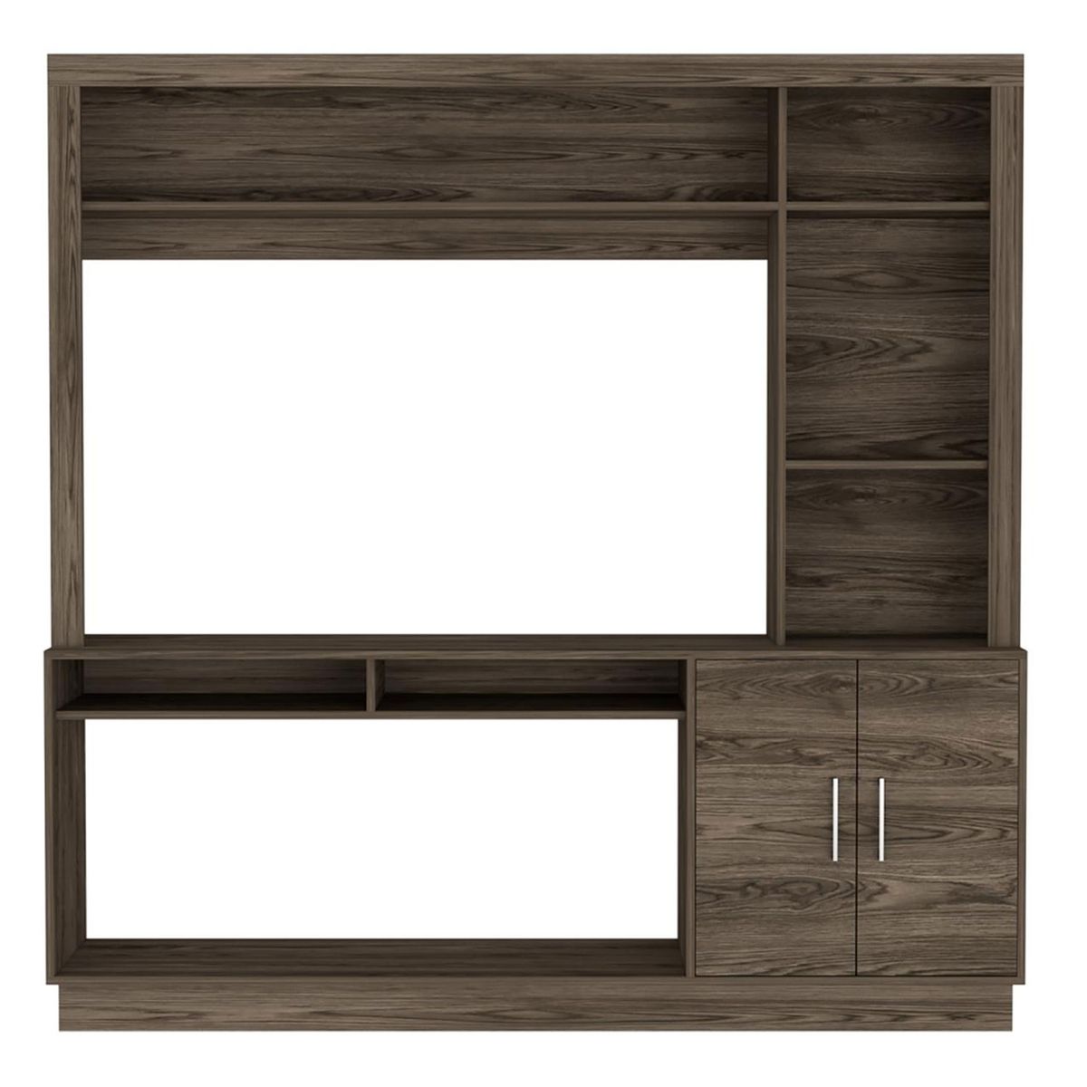 TUHOME - Estante Tv 55" Cantabria 2 Puertas Coñac Tuhome