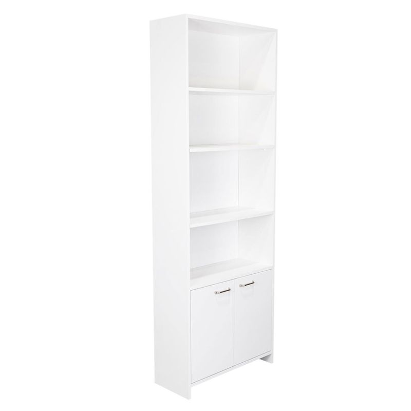 TUHOME - Biblioteca 5 Niveles 2 Puertas Eco Blanco Tuhome
