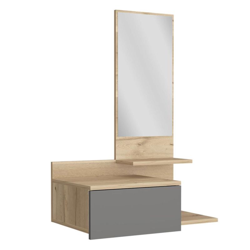 TUHOME - Mueble Revibidor Flotante Viena Duna Y Plomo Tuhome