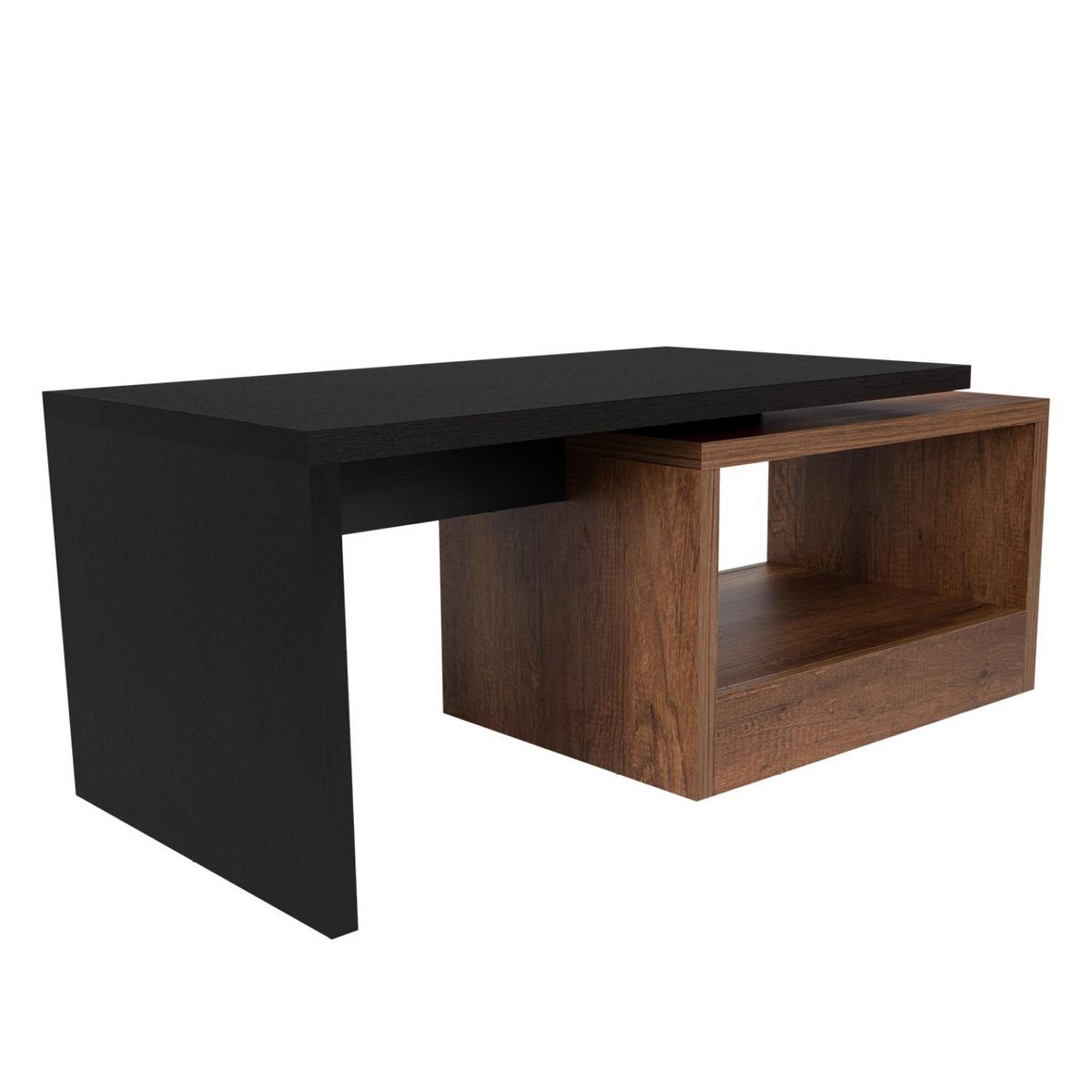 TUHOME - Mesa De Centro Kaia Wengue Y Caramelo Tuhome