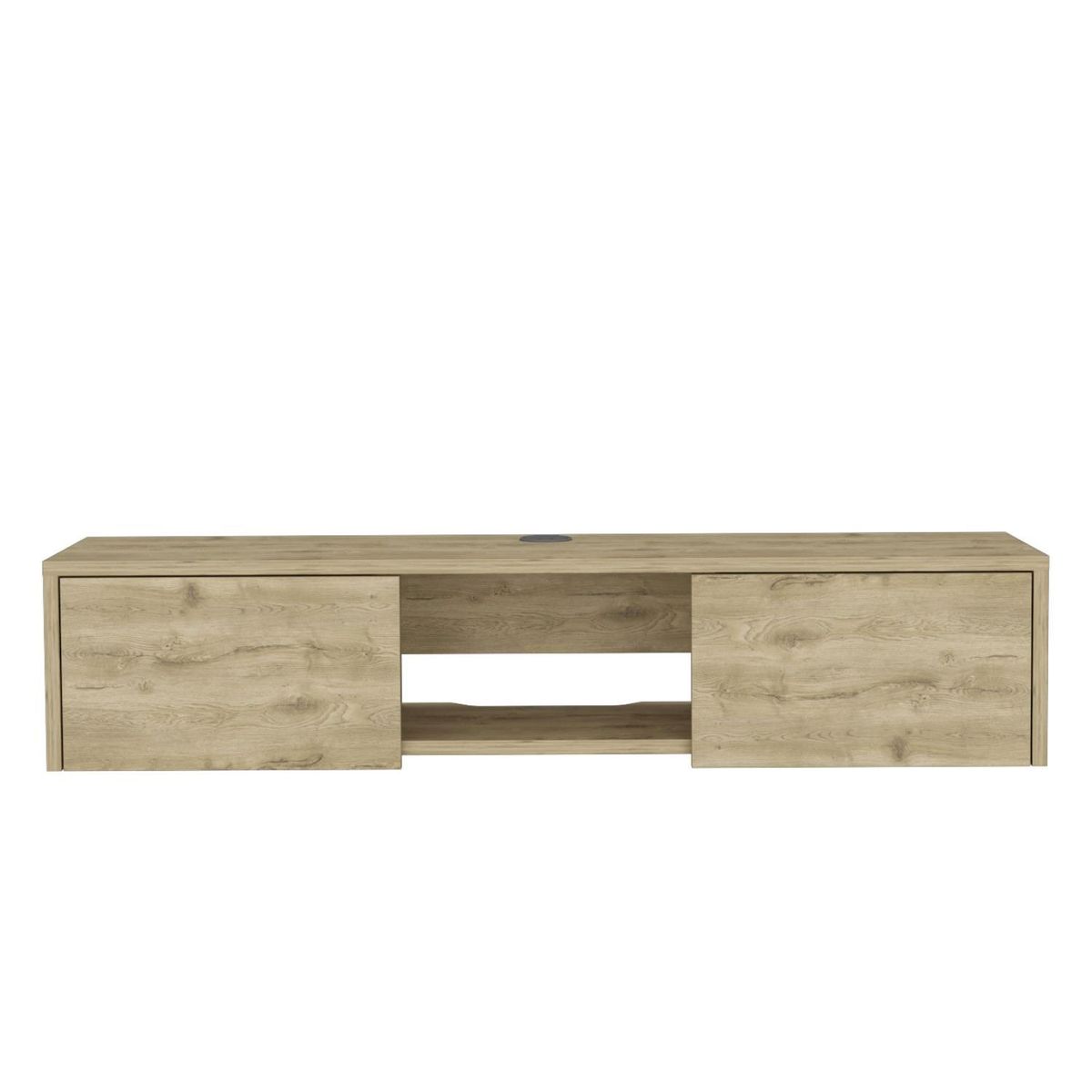 TUHOME - Panel Tv 49" Glen 2 Puertas Macadamia Tuhome