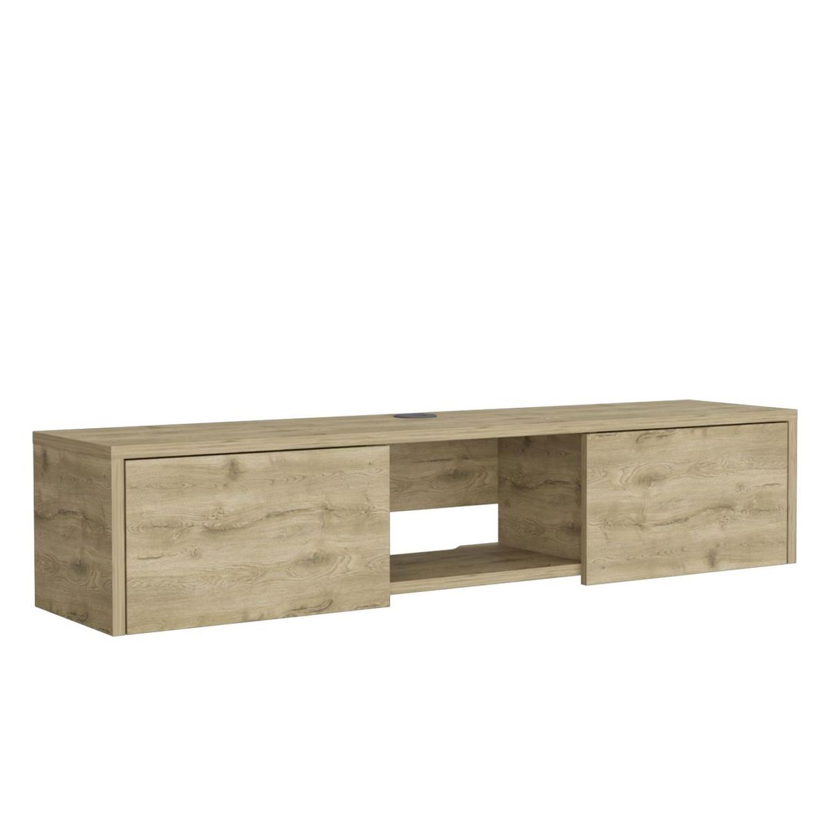 TUHOME - Panel Tv 49" Glen 2 Puertas Macadamia Tuhome