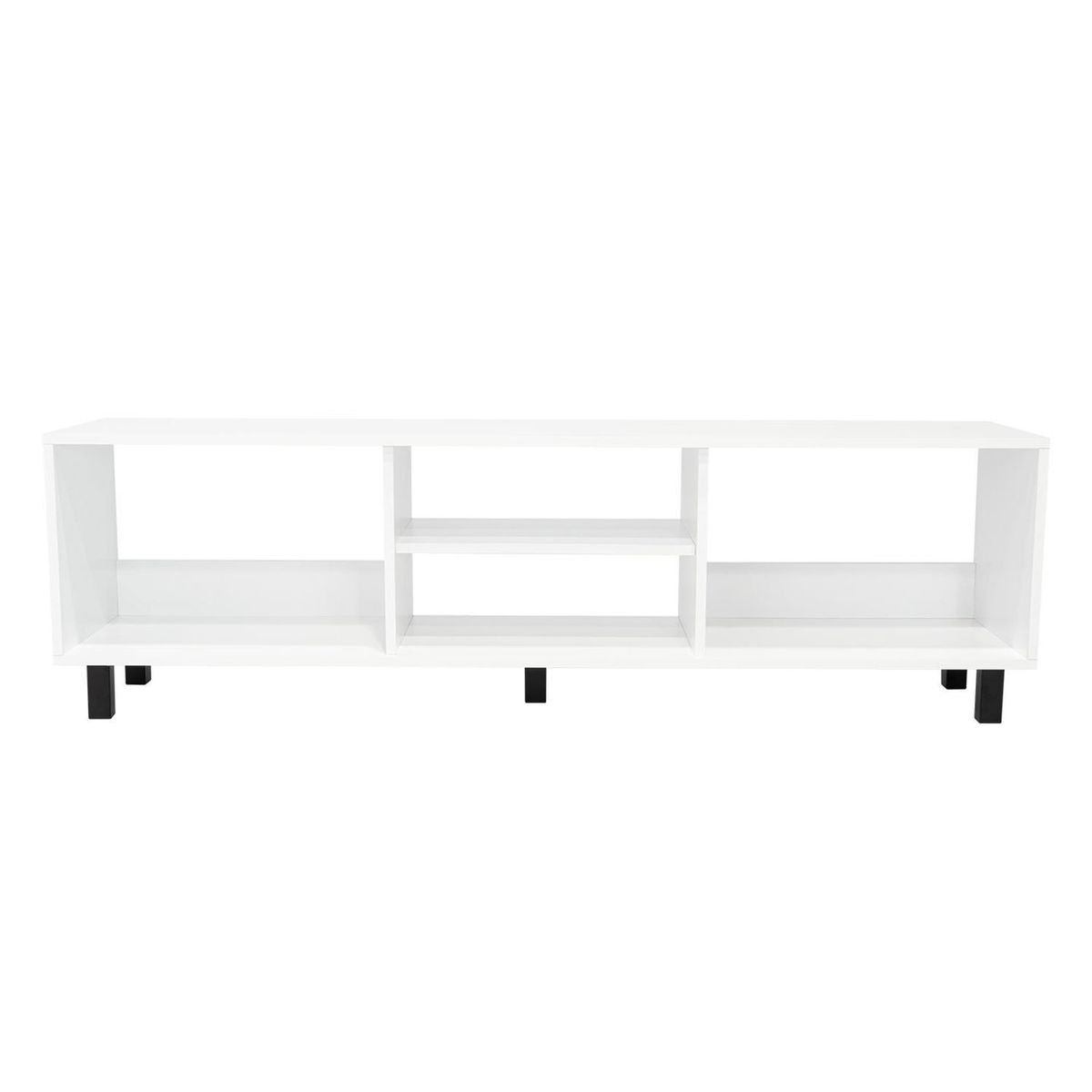 TUHOME - Rack Tv 70" 160X47,5X35 Cm Tunez Blanco Tuhome