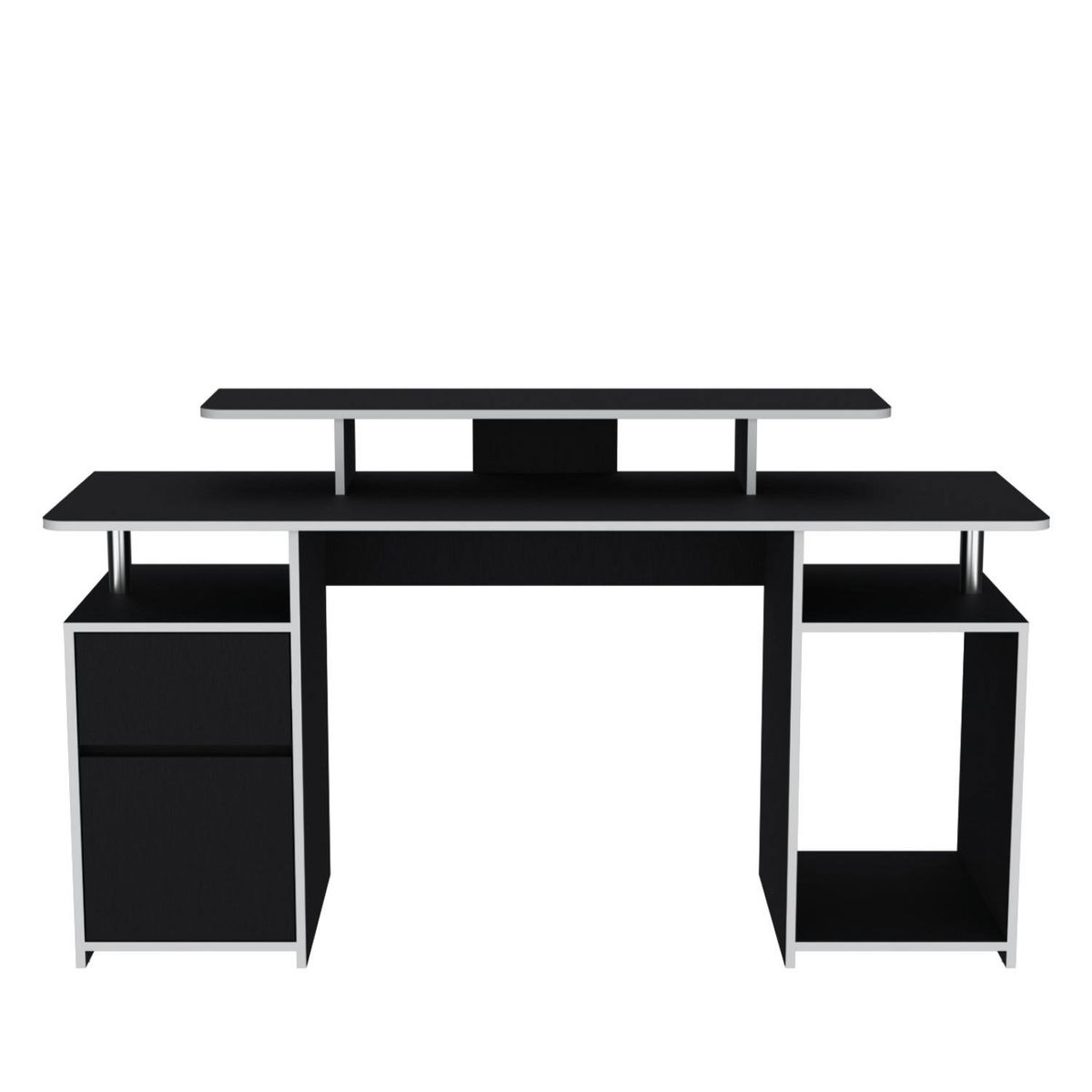 TUHOME - Escritorio Gamer Keria 1 Puerta 1 Cajon Wengue Tuhome