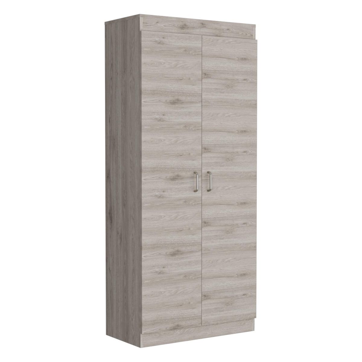 TUHOME - Despensa De Cocina Varese 2 Puertas Ceniza Y Blanco Tuhome