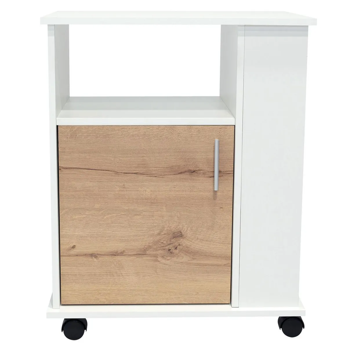 TUHOME - Mueble De Microondas Bajo Kit 1 Puerta Blanco Tuhome