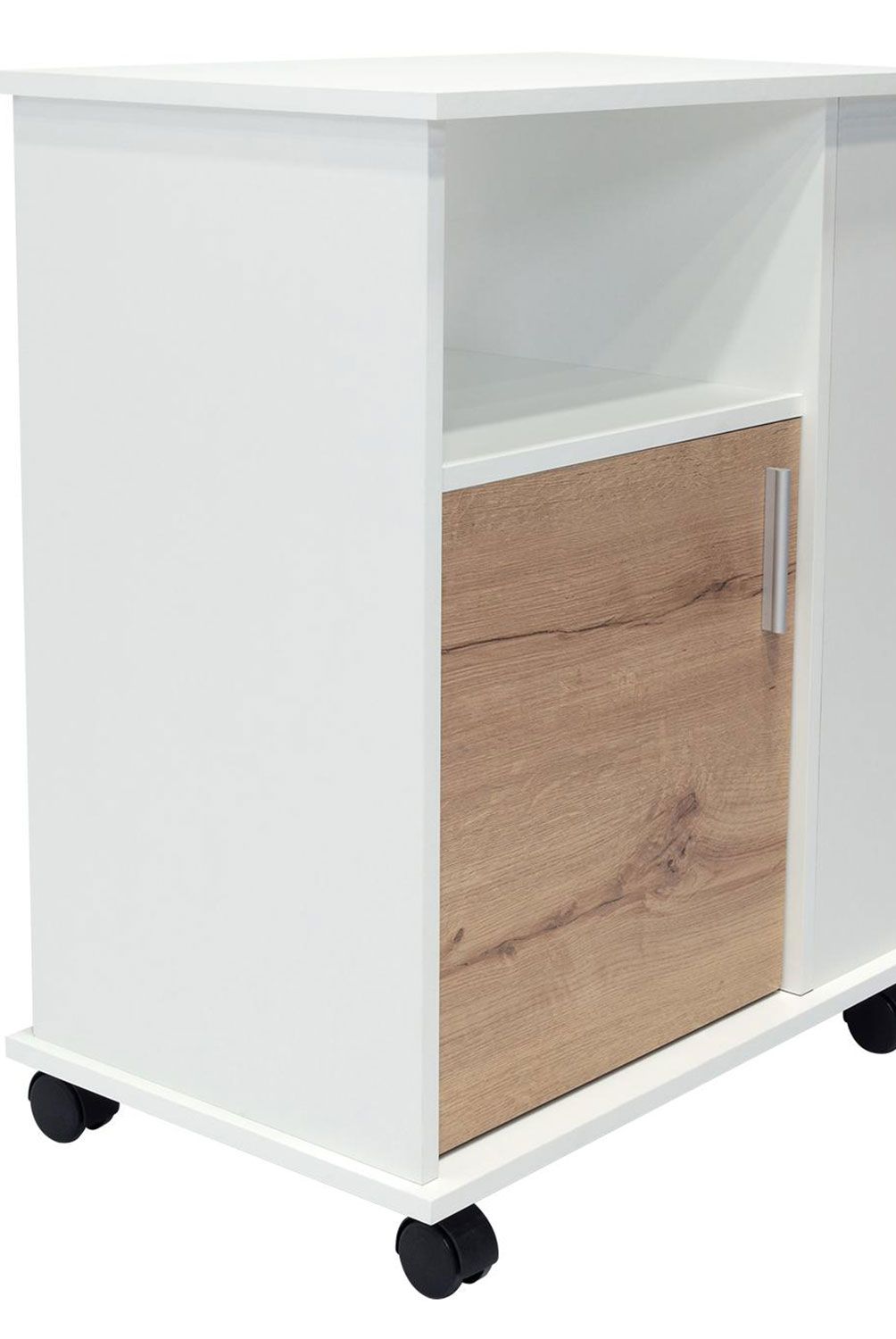 TUHOME - Mueble De Microondas Bajo Kit 1 Puerta Blanco Tuhome