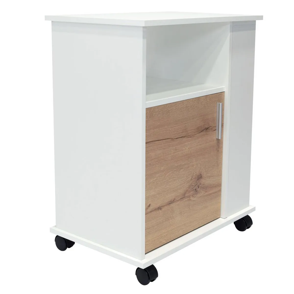 TUHOME - Mueble De Microondas Bajo Kit 1 Puerta Blanco Tuhome