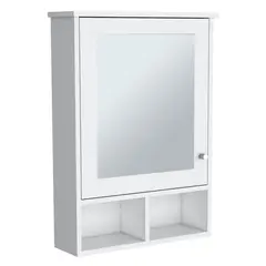 TUHOME - Botiquin Viña 1 Puerta Con Espejo Blanco