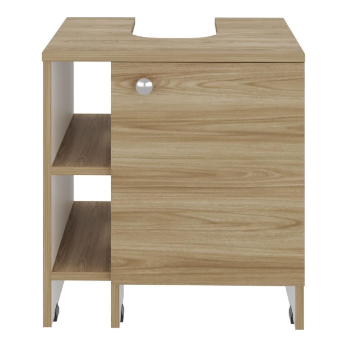TUHOME - Mueble Basic Para Lavamanos 1 Puerta - Fresno Europeo Tuhome