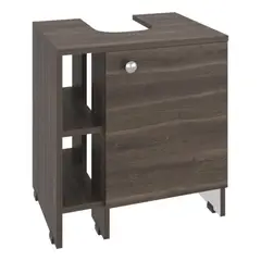 TUHOME - Mueble Basic Para Lavamanos 1 Puerta Milan Y Blanco