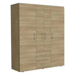 TUHOME - Closet Bariloche Eco 4 Puertas 2 Cajones Fresno