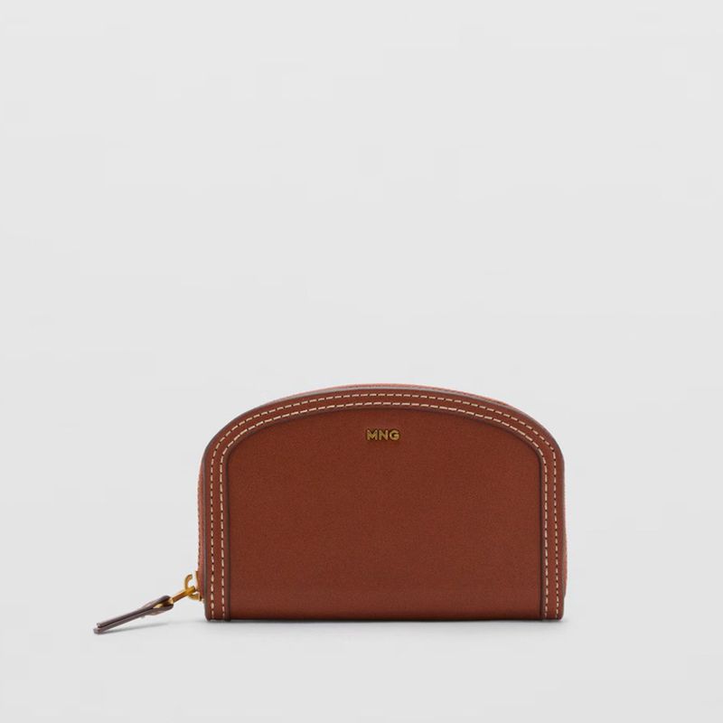 MANGO - Billetera Ovalada Efecto Piel Mujer Mango
