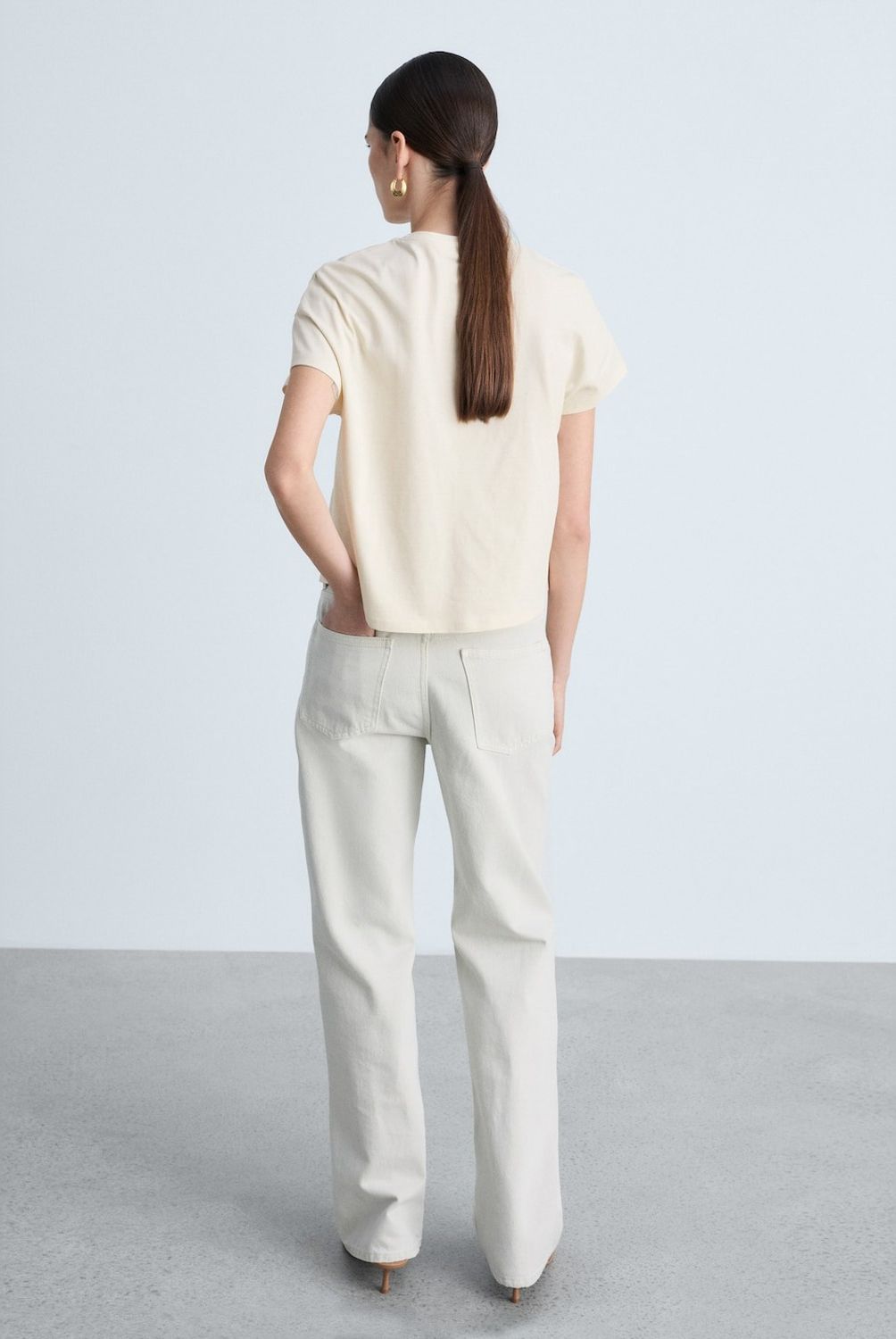 MANGO - Polera Algodón Mensaje Estampado Mujer Mango