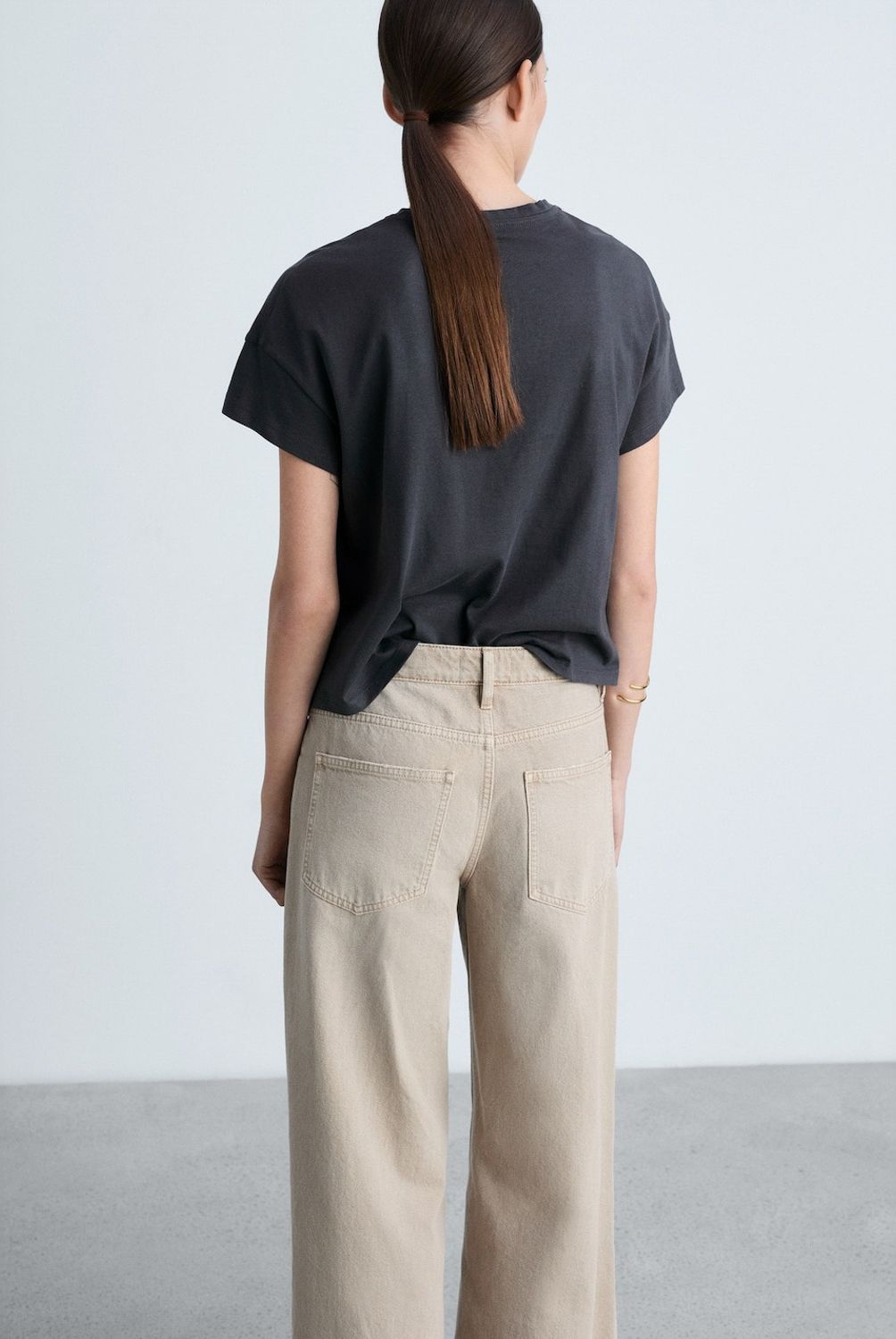 MANGO - Polera Algodón Mensaje Estampado Mujer Mango
