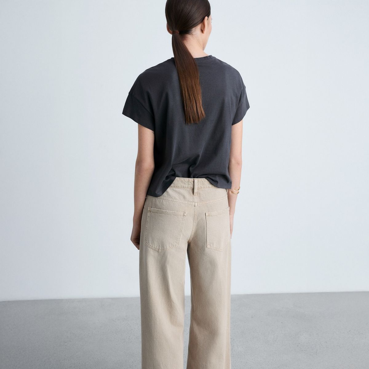 MANGO - Polera Algodón Mensaje Estampado Mujer Mango