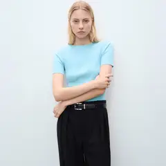 MANGO - Sweater Canalé Abertura Espalda Mujer