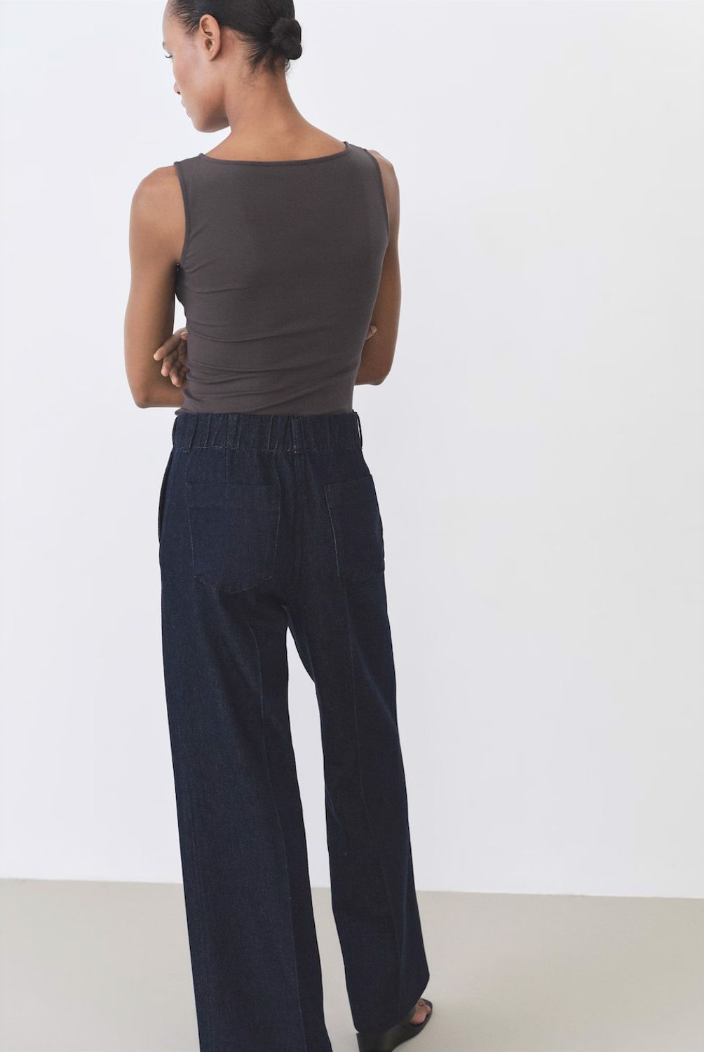MANGO - Top Algodón Detalle Lentejuelas Mujer Mango