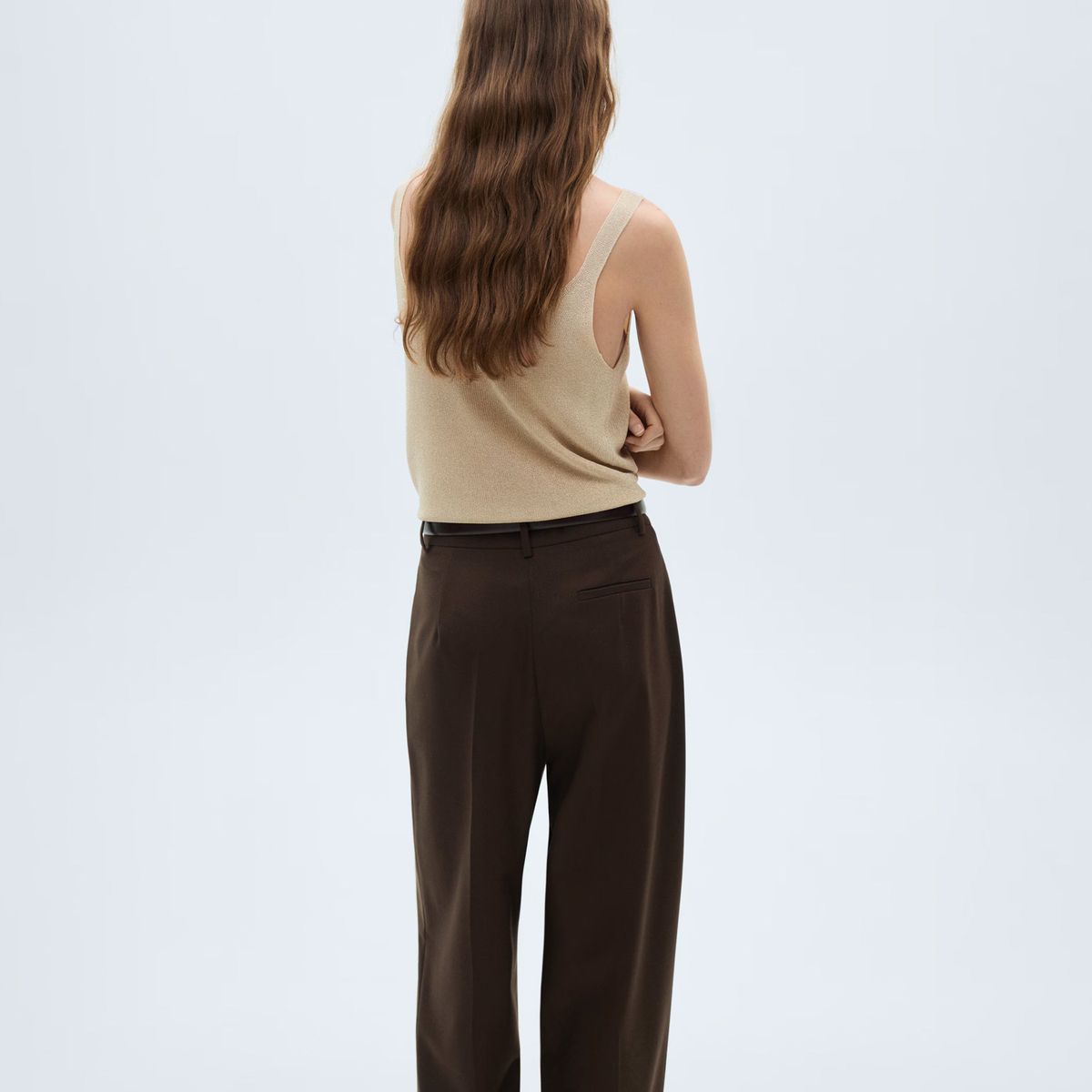 MANGO - Top Punto Lúrex Mujer Mango