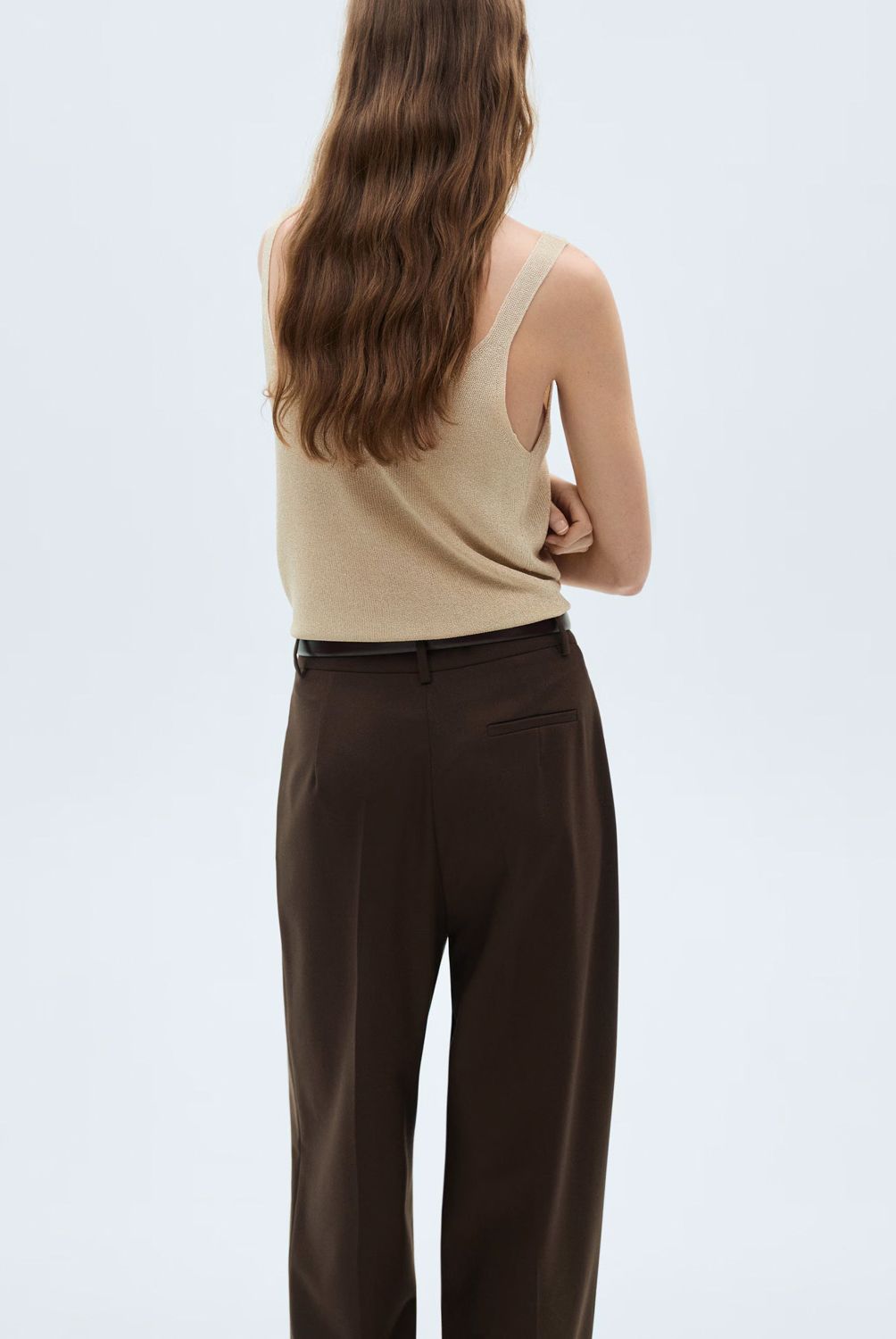 MANGO - Top Punto Lúrex Mujer Mango
