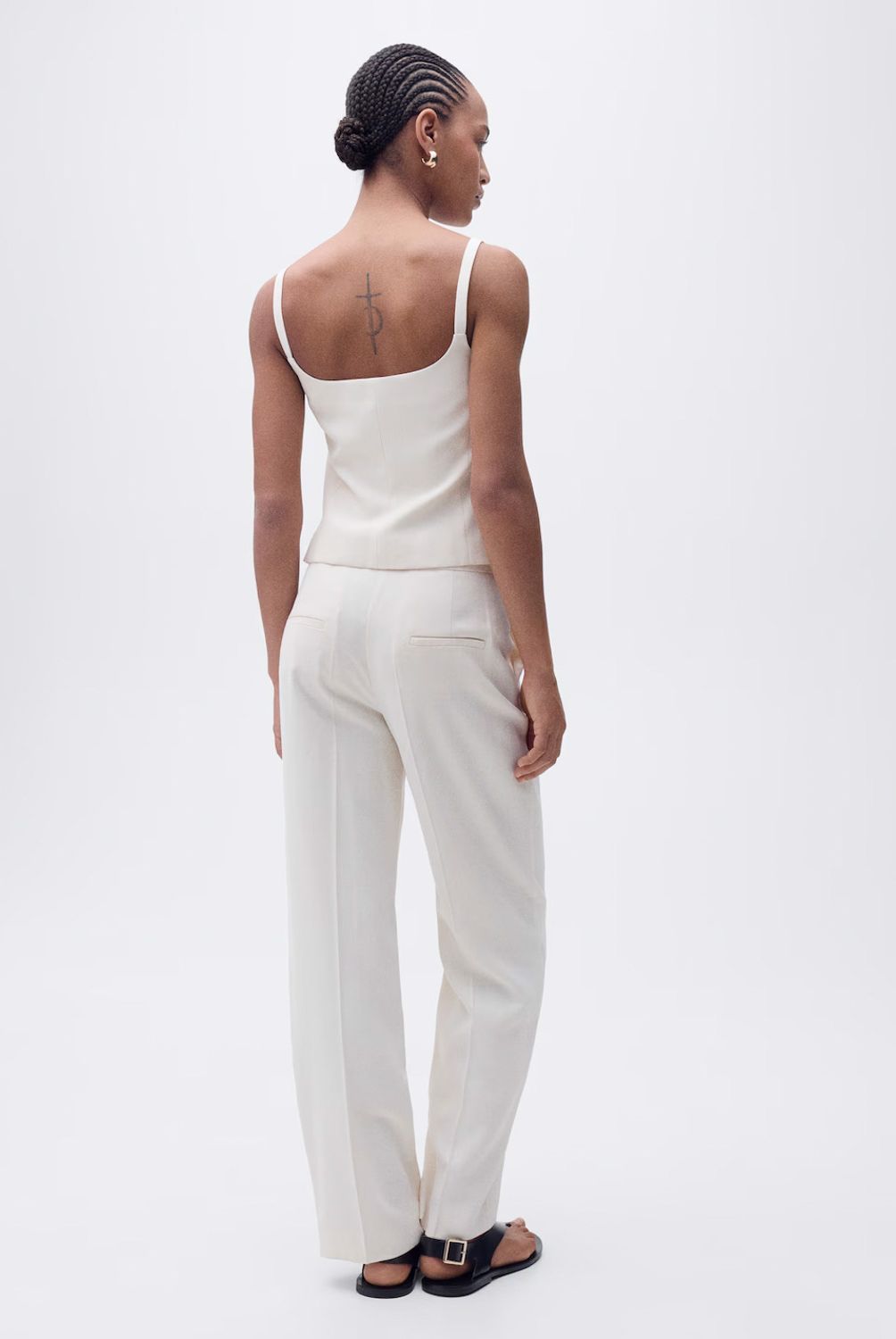 MANGO - Chaleco Traje Espalda Abierta Mujer Mango