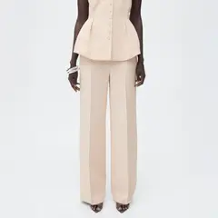 MANGO - Pantalón Recto Traje Mujer