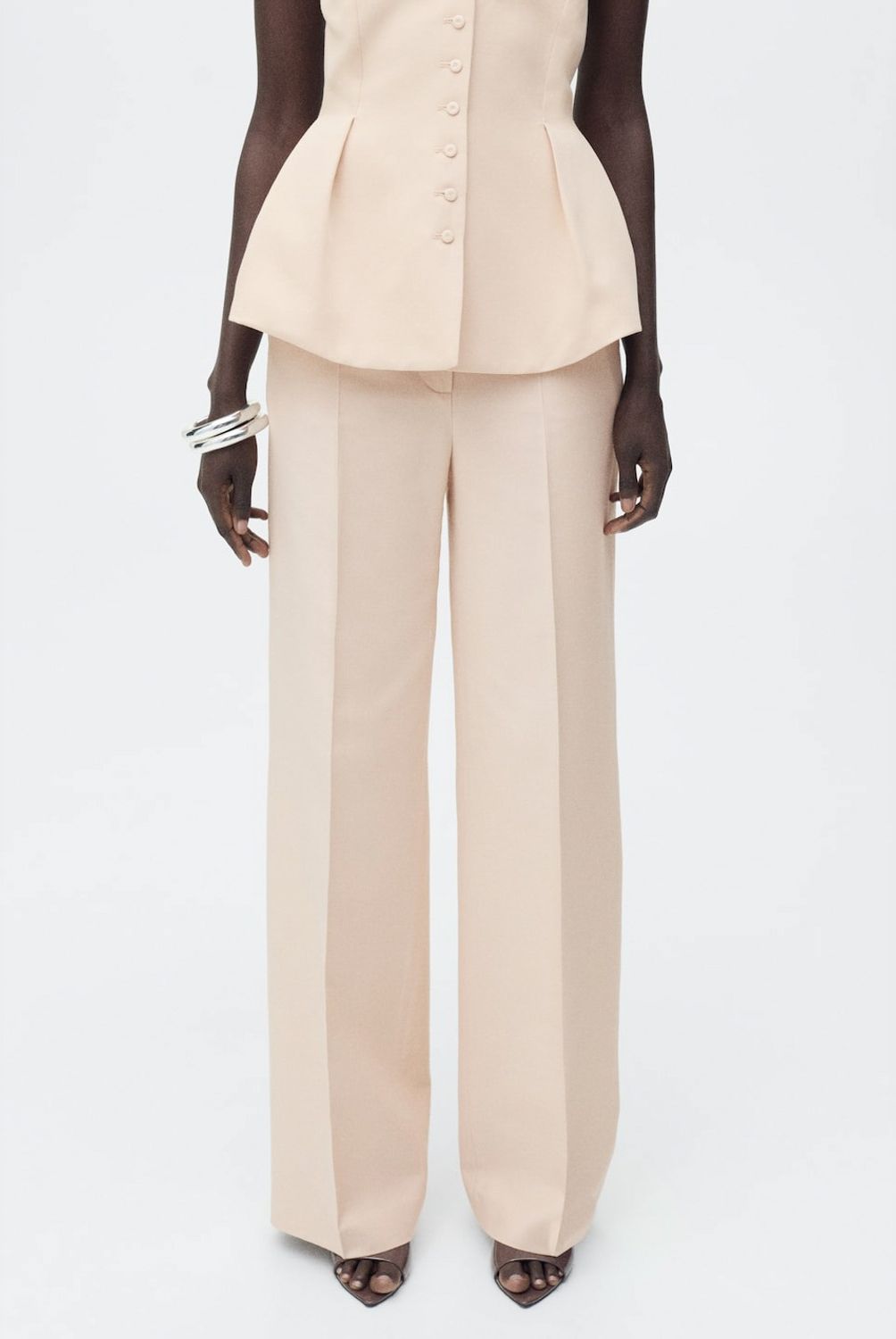 MANGO - Pantalón Recto Traje Mujer Mango