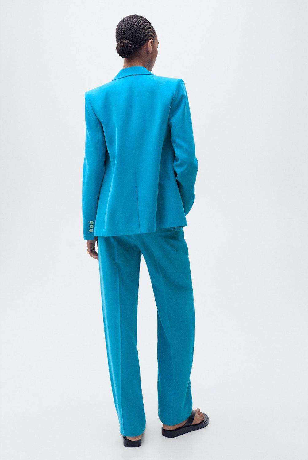 MANGO - Pantalón Recto Traje Mango Mujer