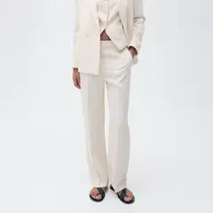 MANGO - Pantalón Recto Traje Mujer