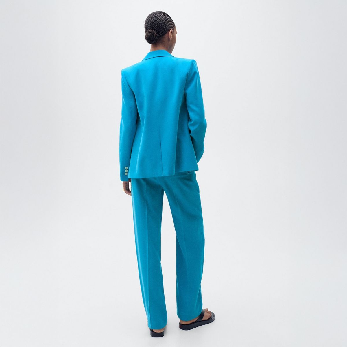 MANGO - Pantalón Recto Traje Mujer  Mango