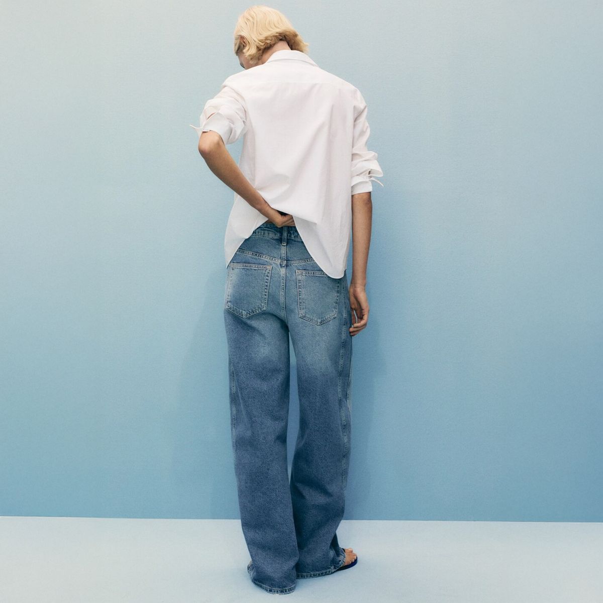 MANGO - Jeans Balloon Tiro Alto Mujer Mango