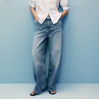 Jeans Balloon Tiro Alto Mujer