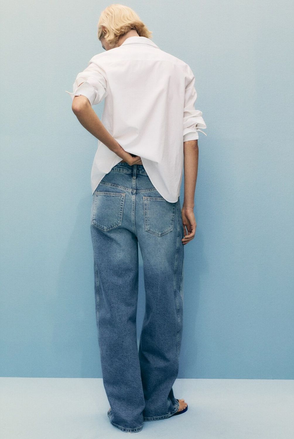 MANGO - Jeans Balloon Tiro Alto Mujer Mango