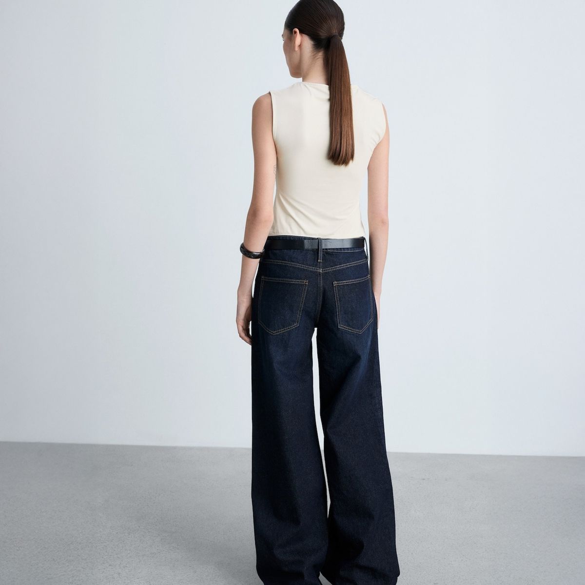 MANGO - Top Tirantes Escote Cuadrado Mujer Mango